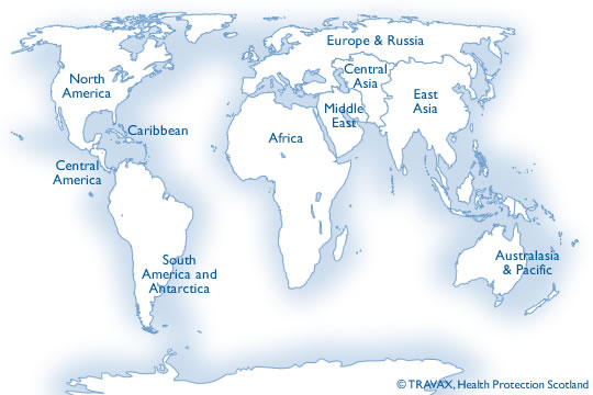 Map of the world