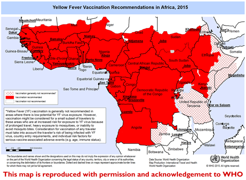 Yellow Fever Chart